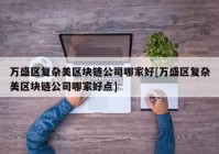 万盛区复杂美区块链公司哪家好[万盛区复杂美区块链公司哪家好点]